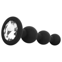 EasyToys - Beaded Anal Plug (Black)