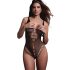 Christine - Fishnet Bodysuit - Black - Size S-L