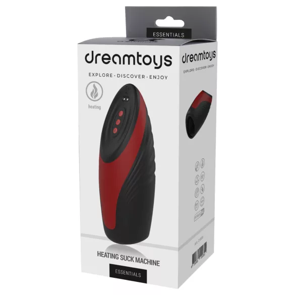 Dreamtoys Essentials - sucking vibrating masturbator (black)