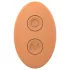 Glam - rechargeable, remote-controlled couple's vibrator (orange)