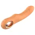 Glam - flexible ribbed vibrator (peach-coloured)