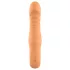 Glam - flexible ribbed vibrator (peach-coloured)