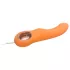 Glam - flexible ribbed vibrator (peach-coloured)