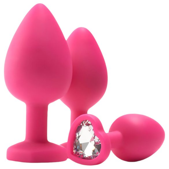 Flirts Anal Training Kit - 3-Piece Pink Plug Set