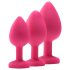 Flirts Anal Training Kit - 3-Piece Pink Plug Set