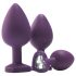Flirts Purple Anal Training Kit - 3-Piece Plug Set