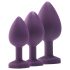 Flirts Purple Anal Training Kit - 3-Piece Plug Set