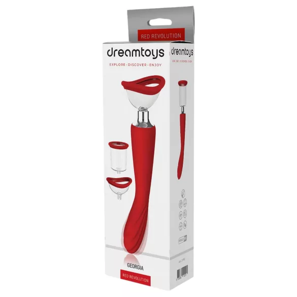 Red Revolution Georgia - G-Spot Vibrator & Intimate Pump (Red)