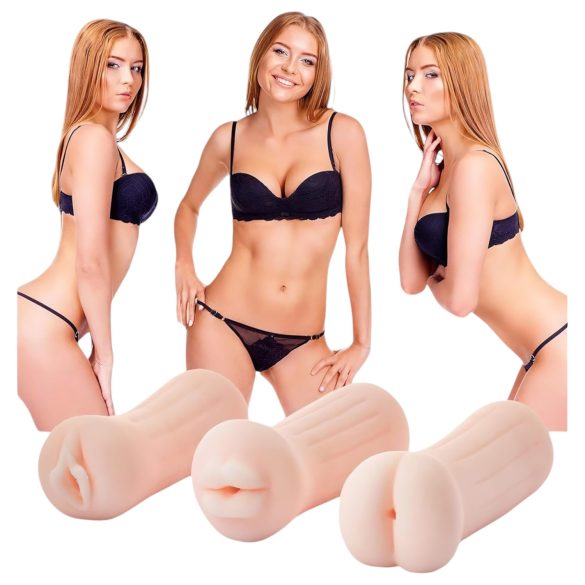 The Girl Next Door Tina - Realistic Pleasure Set (Natural)