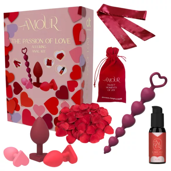 Dreamtoys Amour - anal training gift set (red)