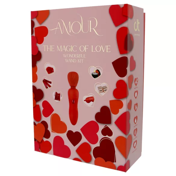 Dreamtoys Amour - wand vibrator set (red)