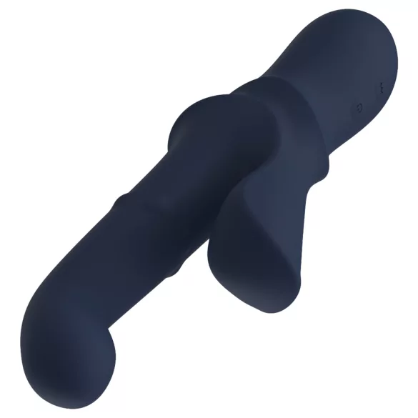 Goddess Iris - beaded clitoral-arm vibrator (blue)