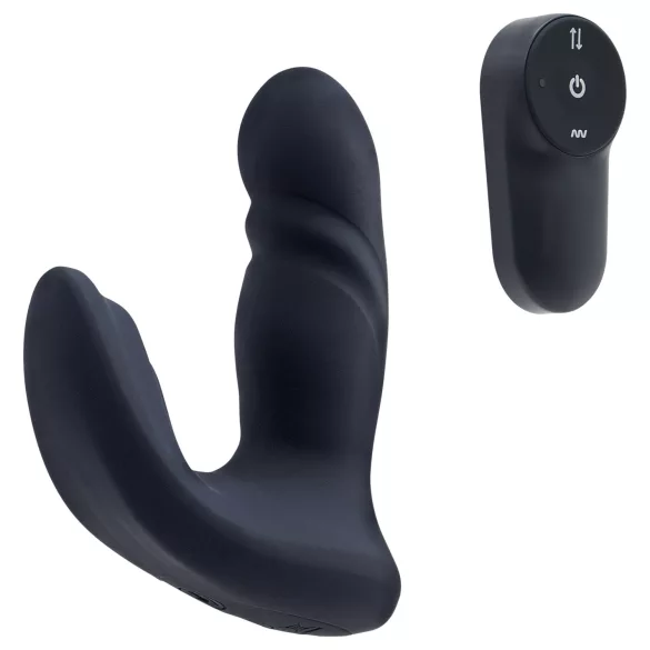 Dreamtoys Pulz - thrusting anal vibrator with remote control (blue)