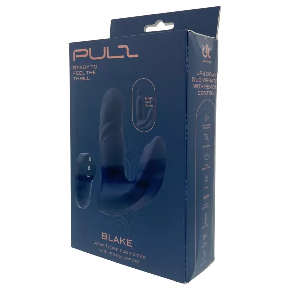 Dreamtoys Pulz - thrusting anal vibrator with remote control (blue)