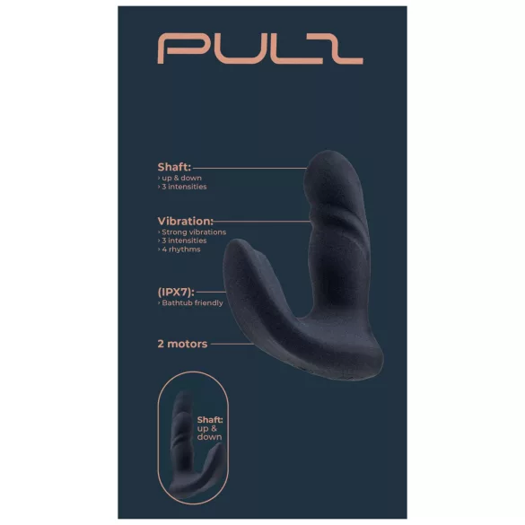 Dreamtoys Pulz - thrusting anal vibrator with remote control (blue)