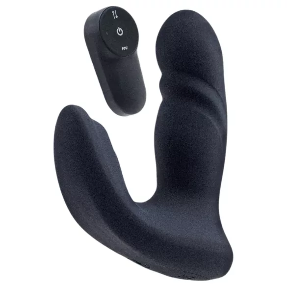 Dreamtoys Pulz - thrusting anal vibrator with remote control (blue)