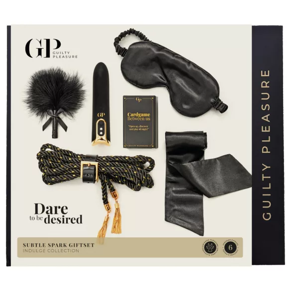 Guilty Pleasure Indulge - BDSM Beginner’s Gift Set (Black)