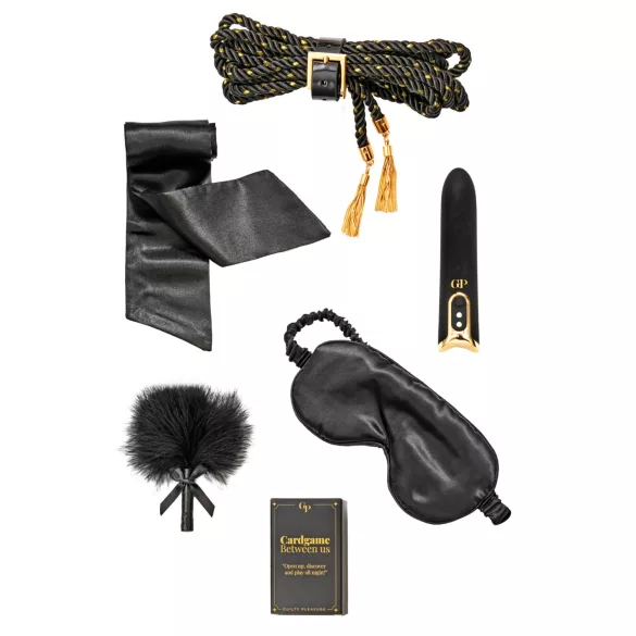 Guilty Pleasure Indulge - BDSM Beginner’s Gift Set (Black)