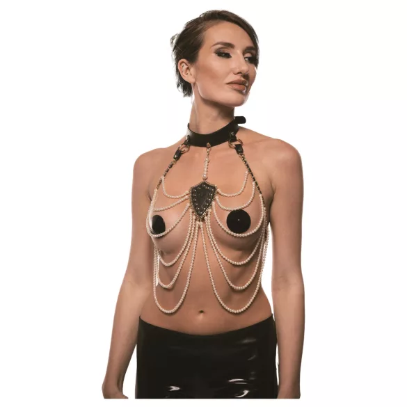 Guilty Pleasure Allure - collar and body chain set (black)