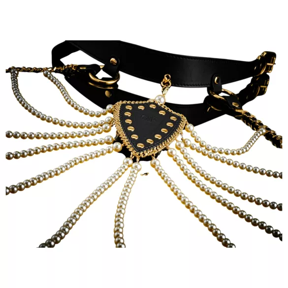 Guilty Pleasure Allure - collar and body chain set (black)