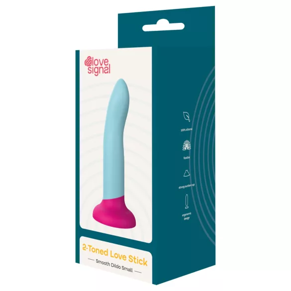 Dreamtoys Love Signal - two-tone silicone dildo small (blue)