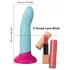 Dreamtoys Love Signal - two-tone silicone dildo small (blue)