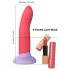 Dreamtoys Love Signal - two-tone silicone dildo, medium (red)
