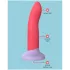 Dreamtoys Love Signal - two-tone silicone dildo, medium (red)