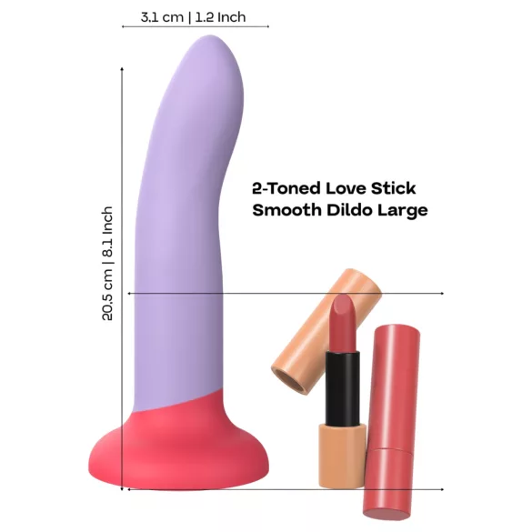 Dreamtoys Love Signal - two-tone silicone dildo large (purple)