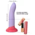 Dreamtoys Love Signal - two-tone silicone dildo large (purple)