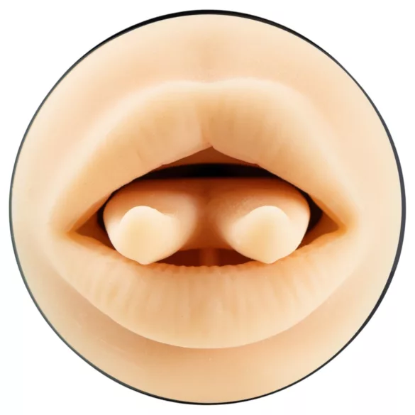 Kiiroo Feel Leigh Raven - artificial mouth with cut tongue (natural)
