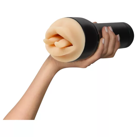 Kiiroo Feel Leigh Raven - artificial mouth with cut tongue (natural)