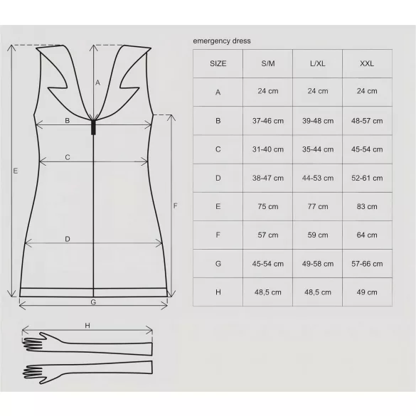 Obsessive Emergency - Nurse Costume Set - White (S/M)
