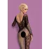 Obsessive F210 - Rose Lace Long-Sleeve Bodysuit - Black (S-L)