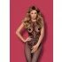 Obsessive G308 - Patterned Halter Neck Fishnet Bodysuit - Black (S-L)