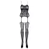 Obsessive G310 - Black Polka Dot Fishnet Set (S-L)