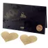 Bijoux Indiscrets Flash - glitter heart nipple stickers (gold)