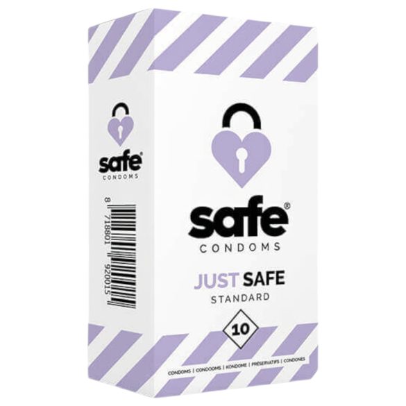 SAFE Just Safe - Standard Vanilla Condoms (10 Pack)
