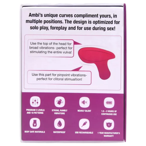 Lovense Ambi - App-controlled clitoral vibrator (pink)