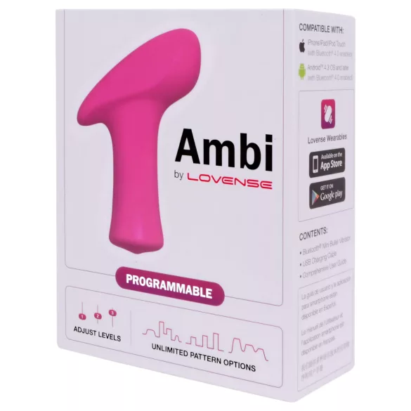 Lovense Ambi - App-controlled clitoral vibrator (pink)