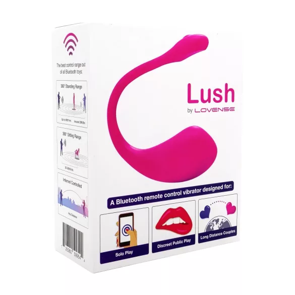 Lovense Lush 2 - wearable app-controlled vibrating egg (pink)