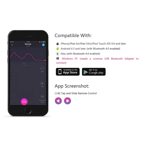 Lovense Lush 2 - wearable app-controlled vibrating egg (pink)