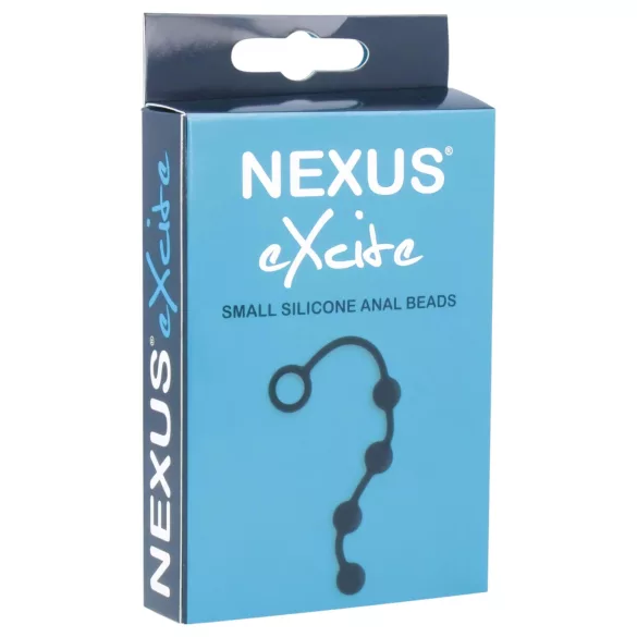 Nexus Excite - 4-Bead Black Anal Dildo (Small)