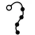 Nexus Excite - 4-Bead Black Anal Dildo (Small)