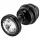 DIOGOL Anni - Ribbed Black Anal Plug (3cm)