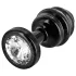 DIOGOL Anni - Ribbed Black Anal Plug (3cm)