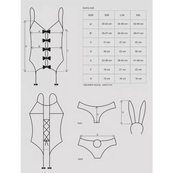 Obsessive - Pink Bunny Girl Costume - L/XL