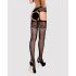 Obsessive S500 – Black Fishnet Garter Set (Sizes S-L)