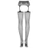 Obsessive S307 - Floral Garter Set - Black (S-L)