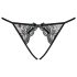 Obsessive Miamor - Black Lace Open-Back Panties